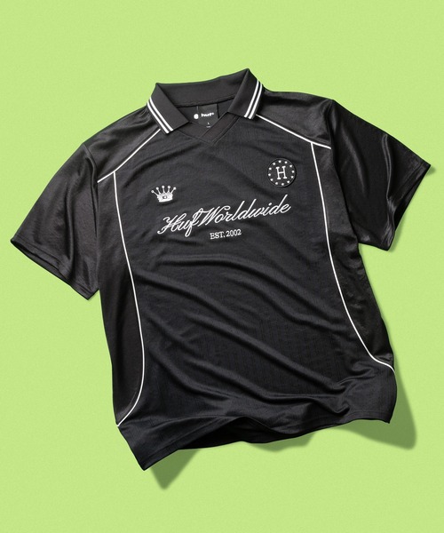 HUF(ハフ)の「ANTHEM JERSEY(Tシャツ/カットソー・メンズ・ブラック/ネイビー/パープル系その他・L/S/XXL/XL/M)」の1枚目の写真