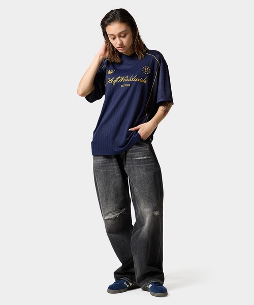 HUF(ハフ)の「ANTHEM JERSEY(Tシャツ/カットソー・メンズ・ブラック/ネイビー/パープル系その他・L/S/XXL/XL/M)」の10枚目の写真