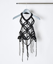 RUMCHE（ラムシェ）の「Leaf Fringe Bond Yarn Bustier / リーフフリンジボンドヤーンビスチェ（その他トップス）」