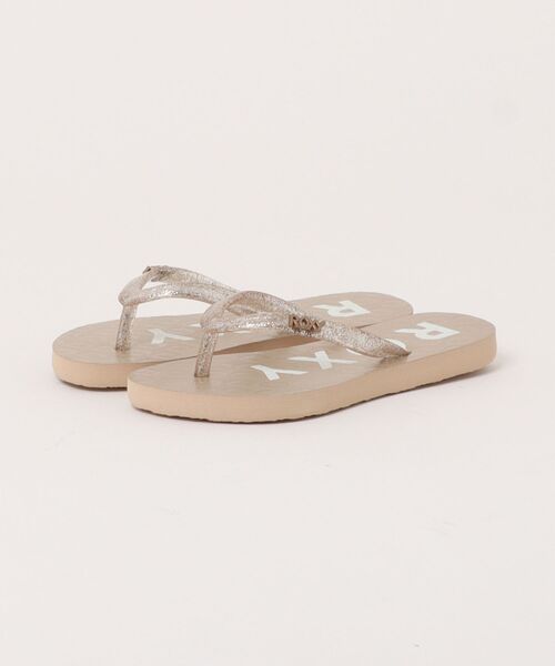 ROXY（ロキシー）の「ROXY キッズ RG VIVA SPARKLE ビーチサンダル 【2026年春夏モデル】（サンダル・キッズ・ゴールド/ピンク/ネイビー/ホワイト・20cm/21cm/22cm/17cm/18cm/19cm）」の4枚目の写真