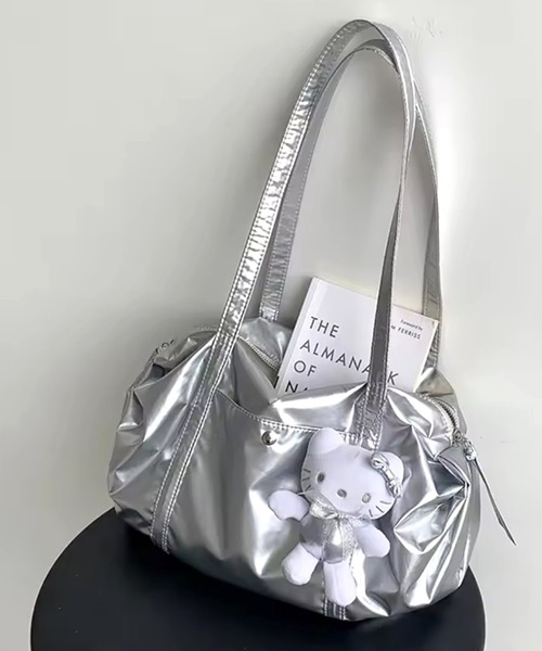 ammy.(エイミードット)の「【 ammy. / エイミードット 】 軽量 ナイロン ミニ ボストンバッグ(ショルダーバッグ・レディース・ブラック/カーキ/シルバー・FREE)」の19枚目の写真