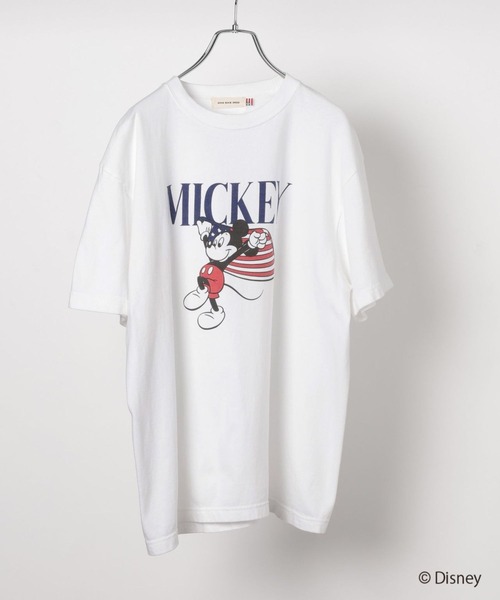 Disney（ディズニー）の「【Disney】Mickey / print T 651910（Tシャツ/カットソー・レディース・ホワイト・FREE）」の5枚目の写真