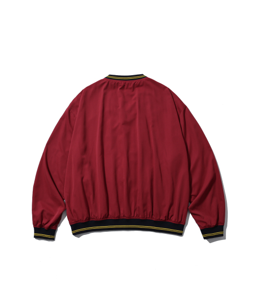 ANGLAN（アングラン）の「Lettermen Nylon Pullover - Red（スウェット・メンズ・その他・ONE SIZE）」の2枚目の写真