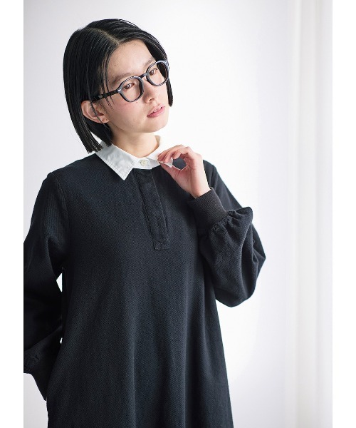 Sunny clouds(サニークラウズ)の「サニークラウズ 魔女のラガーワンピース〈レディース〉(ワンピース・レディース・ブラック×ホワイト・M/L/LL/3L/MP)」の4枚目の写真