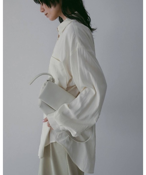 anuke（アンヌーク）の「Stitch Over Shirts 62610417（シャツ/ブラウス・メンズ・チャコールグレー/ホワイト/オフホワイト・FREE）」の5枚目の写真
