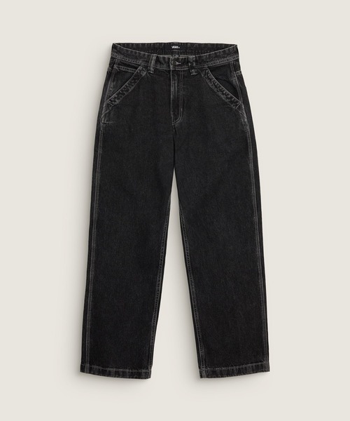 VANS(バンズ)の「VANS PREMIUM チョア デニムパンツ / LX Chore Denim Pant Black VN000T7EBLK1(デニムパンツ・メンズ・ブラック・34inch/33inch/32inch/31inch/30inch/29inch)」の1枚目の写真