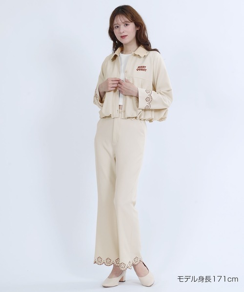 MARY QUANT(マリークワント)の「デイジースカラップ ジャケット(ブルゾン・レディース・ベージュ/グレー・M)」の15枚目の写真