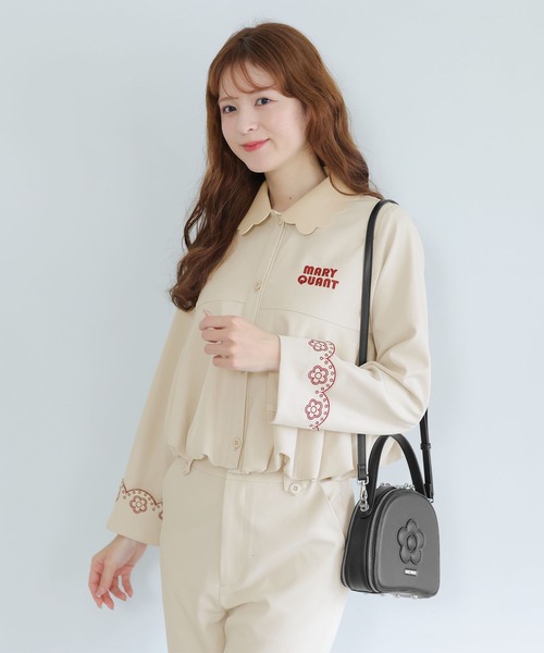 MARY QUANT(マリークワント)の「デイジースカラップ ジャケット(ブルゾン・レディース・ベージュ/グレー・M)」の13枚目の写真