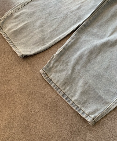 Teem Store(チームストア)の「バックポケット刺繍デニムワイドパンツ(デニムパンツ・レディース・ブルー・L/M)」の16枚目の写真
