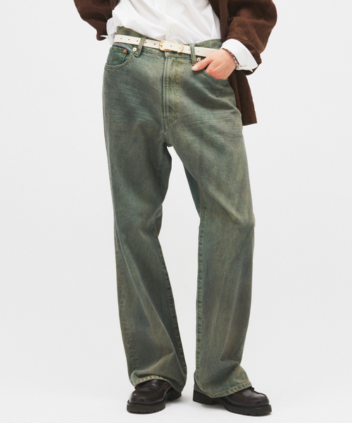 JOURNAL STANDARD(ジャーナルスタンダード)の「ヘイジー ミスト ヘム カット デニム(デニムパンツ・メンズ・コバルトブルー/ブルー/ブラック系その他・LARGE/MEDIUM/SMALL)」の2枚目の写真