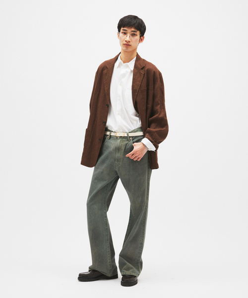 JOURNAL STANDARD(ジャーナルスタンダード)の「ヘイジー ミスト ヘム カット デニム(デニムパンツ・メンズ・コバルトブルー/ブルー/ブラック系その他・LARGE/MEDIUM/SMALL)」の4枚目の写真