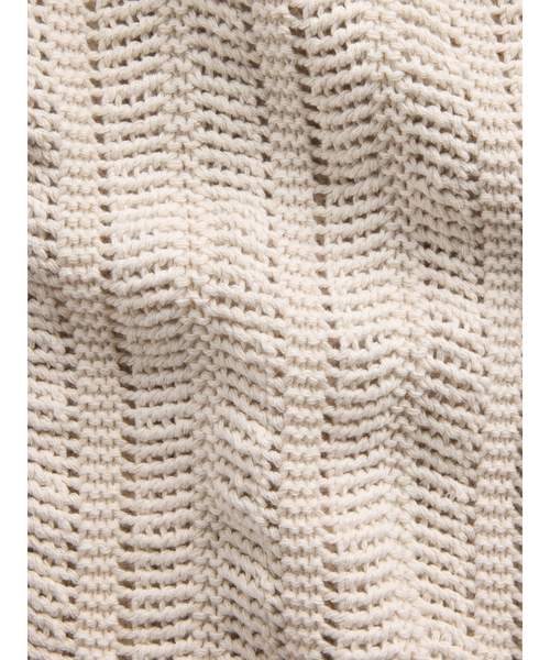 GAP（ギャップ）の「ヘリンボーン クロシェ ニットシャツ（ニット/セーター・メンズ・ブラック/アイボリー・M/XL/L/XS/S）」の8枚目の写真