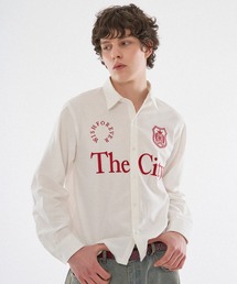 WISH FOR EVER | 【 3color / 3size 】ASSORT GAME LOGO EMBROIDERY BASIC SHORT SHIRT(シャツ/ブラウス)