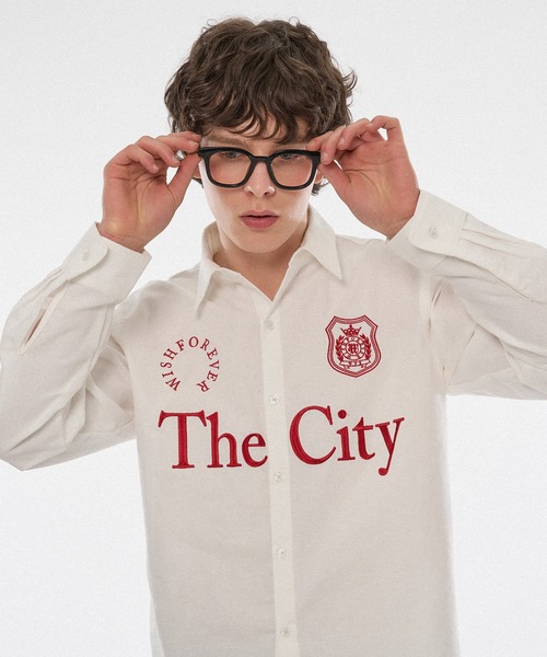 WISH FOR EVER（ウィッシュフォーエバー）の「【 3color / 3size 】ASSORT GAME LOGO EMBROIDERY BASIC SHORT SHIRT（シャツ/ブラウス・メンズ・その他/オフホワイト/ブルー・MEDIUM/LARGE/SMALL）」の20枚目の写真