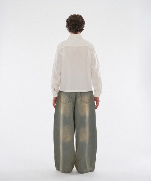 WISH FOR EVER（ウィッシュフォーエバー）の「【 3color / 3size 】ASSORT GAME LOGO EMBROIDERY BASIC SHORT SHIRT（シャツ/ブラウス・メンズ・その他/オフホワイト/ブルー・MEDIUM/LARGE/SMALL）」の7枚目の写真