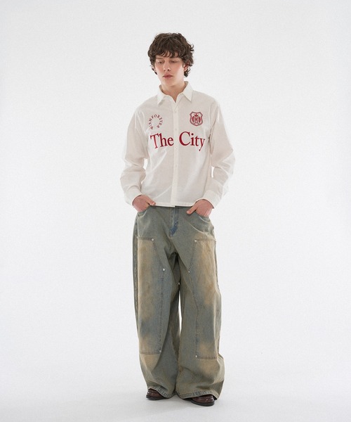 WISH FOR EVER（ウィッシュフォーエバー）の「【 3color / 3size 】ASSORT GAME LOGO EMBROIDERY BASIC SHORT SHIRT（シャツ/ブラウス・メンズ・その他/オフホワイト/ブルー・MEDIUM/LARGE/SMALL）」の10枚目の写真