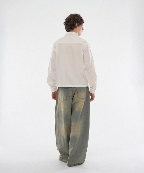 WISH FOR EVER（ウィッシュフォーエバー）の「【 3color / 3size 】ASSORT GAME LOGO EMBROIDERY BASIC SHORT SHIRT（シャツ/ブラウス・メンズ・その他/オフホワイト/ブルー・MEDIUM/LARGE/SMALL）」の13枚目の写真