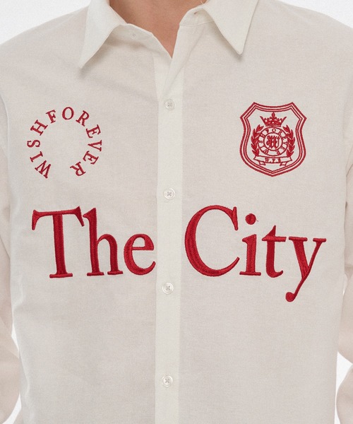 WISH FOR EVER（ウィッシュフォーエバー）の「【 3color / 3size 】ASSORT GAME LOGO EMBROIDERY BASIC SHORT SHIRT（シャツ/ブラウス・メンズ・その他/オフホワイト/ブルー・MEDIUM/LARGE/SMALL）」の22枚目の写真