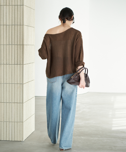 plage（プラージュ）の「brillante loose プルオーバー（ニット/セーター・レディース・アイボリー/グリーン/ブラウン/イエロー・FREE）」の18枚目の写真