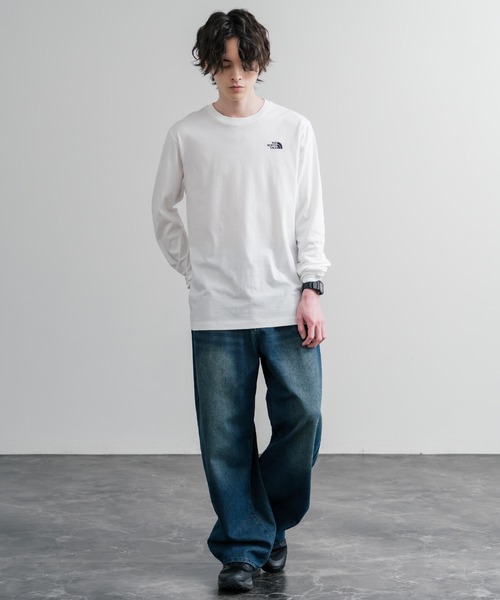 THE NORTH FACE(ザノースフェイス)の「THE NORTH FACE ザ・ノースフェイス M EVO SD REG LS TEE ワンポイントロゴ刺繍長袖Tシャツ/ロンT(Tシャツ/カットソー・メンズ・ホワイト/ブラック・M/S/L/XL/XXL)」の6枚目の写真