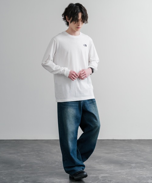 THE NORTH FACE(ザノースフェイス)の「THE NORTH FACE ザ・ノースフェイス M EVO SD REG LS TEE ワンポイントロゴ刺繍長袖Tシャツ/ロンT(Tシャツ/カットソー・メンズ・ホワイト/ブラック・M/S/L/XL/XXL)」の8枚目の写真