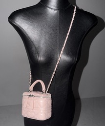 me+em select | ハートキルティングミニバニティバッグ / heart quilted mini vanity bag(ショルダーバッグ)