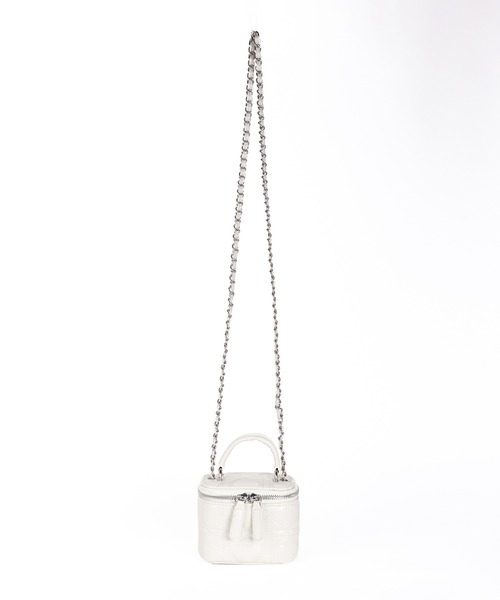 me+em select（ミームセレクト）の「ハートキルティングミニバニティバッグ / heart quilted mini vanity bag（ショルダーバッグ・レディース・ピンク/ブラック/アイボリー・FREE）」の15枚目の写真