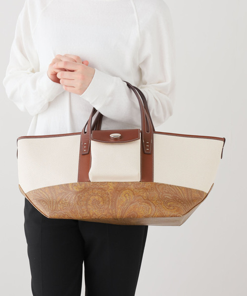 FRAMeWORK（フレームワーク）の「AVACATION/アヴァケーション LAND MUSTARD PAISLEY（トートバッグ・レディース・ブラウン・FREE）」の19枚目の写真