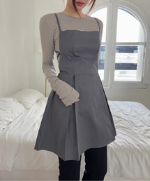 AMAJI（アマジ）の「バックオープンプリーツキャミソールチュニック（チュニック）」