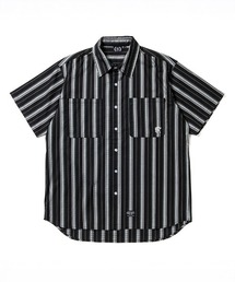mhs2611- S-S JQ STRIPE SHIRT ストライプシャツ(26-082)