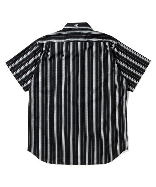 430(フォーサーティ)の「mhs2611- S-S JQ STRIPE SHIRT ストライプシャツ(26-082)(シャツ/ブラウス・メンズ・ブラック/ホワイト/グリーン・3/2/1/0)」の11枚目の写真