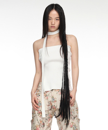 NACHE（ナチェ）の「STRAP KNIT TANK TOP IVORY（Tシャツ/カットソー）」