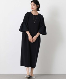 Gready Brilliant | 異素材ピンタック袖ワンピ(ワンピース)