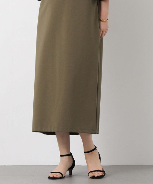 Gready Brilliant(グレディブリリアン)の「異素材ピンタック袖ワンピ(ワンピース・レディース・カーキ系/ネイビー系・38)」の7枚目の写真