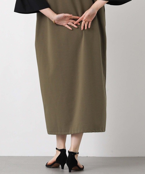 Gready Brilliant(グレディブリリアン)の「異素材ピンタック袖ワンピ(ワンピース・レディース・カーキ系/ネイビー系・38)」の9枚目の写真