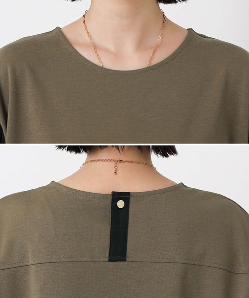 Gready Brilliant(グレディブリリアン)の「異素材ピンタック袖ワンピ(ワンピース・レディース・カーキ系/ネイビー系・38)」の20枚目の写真