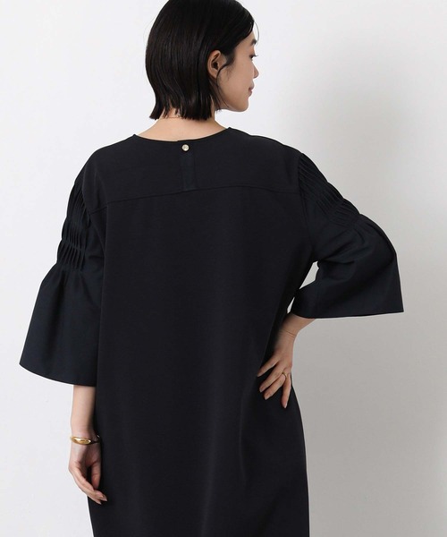 Gready Brilliant(グレディブリリアン)の「異素材ピンタック袖ワンピ(ワンピース・レディース・カーキ系/ネイビー系・38)」の16枚目の写真