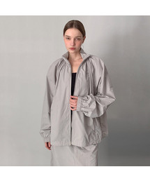 Dana High Neck Shirring Zip-Up Jumper (3Colors)