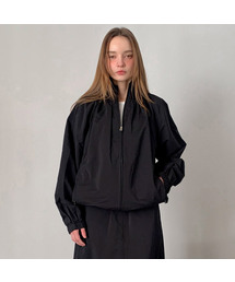 Dana High Neck Shirring Zip-Up Jumper (3Colors)