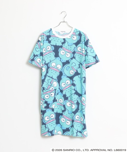 sanrio(サンリオ)の「サンリオキャラクターズ 総柄BIGTシャツ 半袖(Tシャツ/カットソー・レディース・ネイビー/サックスブルー/ホワイト/ピンクベージュ/アイボリー/サックスブルー系/ライトグリーン系・L/M/LL)」の16枚目の写真