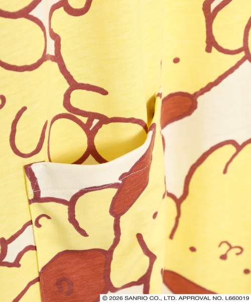 sanrio(サンリオ)の「サンリオキャラクターズ 総柄BIGTシャツ 半袖(Tシャツ/カットソー・レディース・ネイビー/サックスブルー/ホワイト/ピンクベージュ/アイボリー/サックスブルー系/ライトグリーン系・L/M/LL)」の11枚目の写真