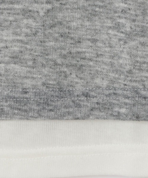 BAYFLOW(ベイフロー)の「レイヤードライクヘンリー半袖Tシャツ(Tシャツ/カットソー・レディース・グレー/イエロー/ブラウン・FREE)」の22枚目の写真