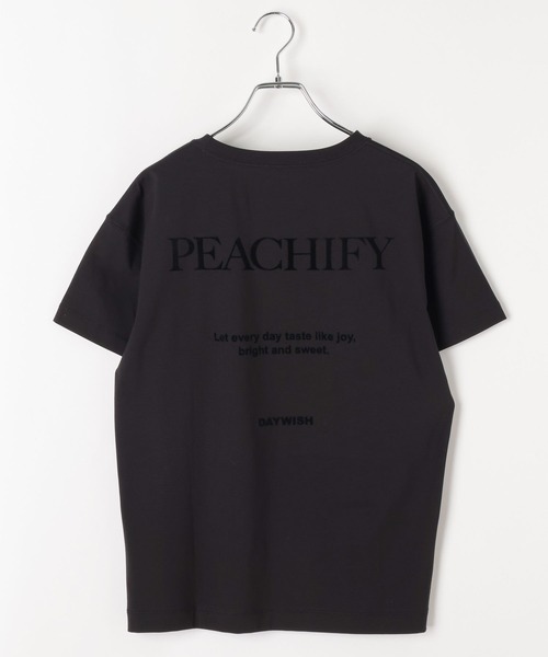 BAYFLOW（ベイフロー）の「[なめらかな肌触り]スムースタッチロゴ半袖Tシャツ（Tシャツ/カットソー・レディース・ベージュ/ダークブラウン/ブルー/オフホワイト/ブラック/カーキ・SMALL/MEDIUM）」の17枚目の写真