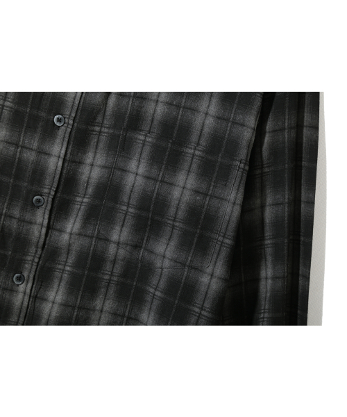 BASEMOMENT(ベースモーメント)の「ピグメントダイチェックシャツブラック(シャツ/ブラウス・メンズ・その他・M/L/XL)」の5枚目の写真