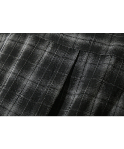 BASEMOMENT(ベースモーメント)の「ピグメントダイチェックシャツブラック(シャツ/ブラウス・メンズ・その他・M/L/XL)」の8枚目の写真