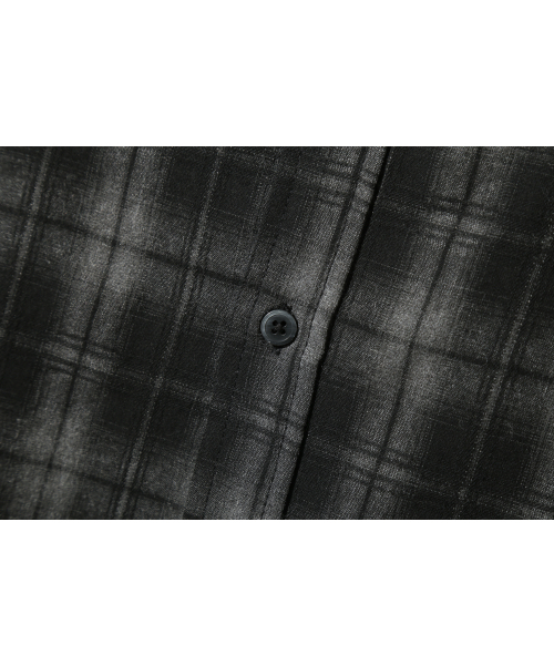 BASEMOMENT(ベースモーメント)の「ピグメントダイチェックシャツブラック(シャツ/ブラウス・メンズ・その他・M/L/XL)」の9枚目の写真
