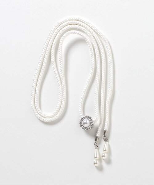 apres les cours（アプレレクール）の「パール・リボン帯飾り（和装小物・キッズ・ピンク/オフホワイト・FREE）」の8枚目の写真