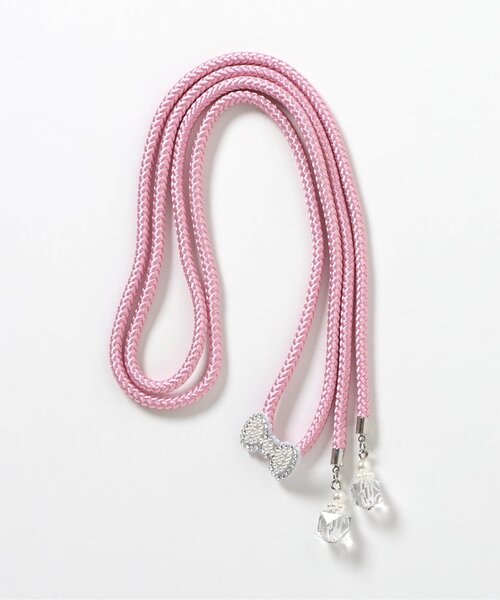 apres les cours（アプレレクール）の「パール・リボン帯飾り（和装小物・キッズ・ピンク/オフホワイト・FREE）」の9枚目の写真