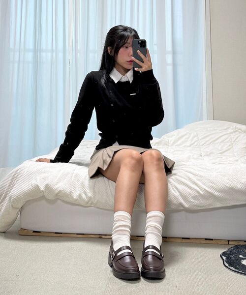 CHAAKAN(チャカン靴)の「PAB メリージェーン ローファー(レザー) LFLTR3g132(ローファー・レディース・ブラウン/ブラック・22.5cm/23cm/23.5cm/24cm/24.5cm/25cm/26cm/25.5cm)」の15枚目の写真