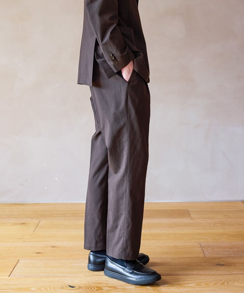 GLOBAL WORK(グローバルワーク)の「リネンブレンドパンツ/Salon de GW/634637(その他パンツ・メンズ・ネイビー/ダークブラウン・LARGE/X-LARGE/SMALL/MEDIUM)」の7枚目の写真
